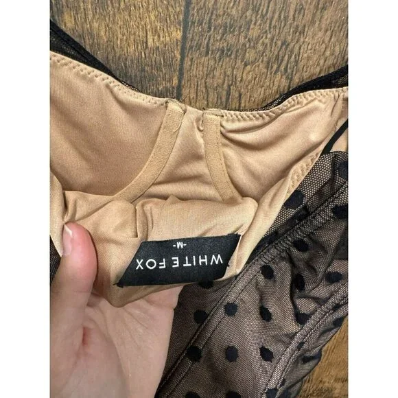 White Fox Boutique Black Polka Dot Camisole - Picture 4 of 6